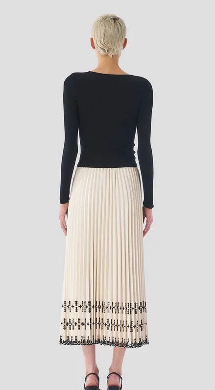 Le Superbe Pleats to Meet You Skirt - Off White