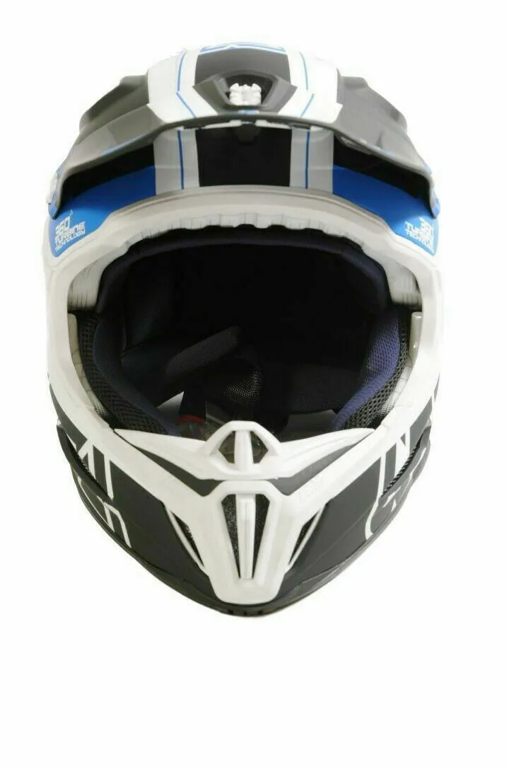 Leatt DBX 5.0 Full Face Enduro Helmet XL 61-62cm Black, Blue & White (RRP: £280)