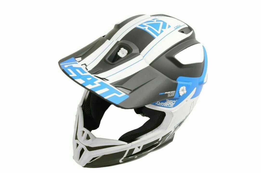 Leatt DBX 5.0 Full Face Enduro Helmet XL 61-62cm Black, Blue & White (RRP: £280)