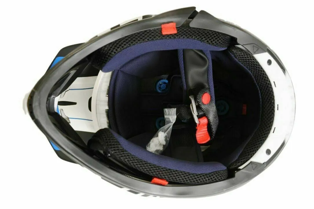 Leatt DBX 5.0 Full Face Enduro Helmet XL 61-62cm Black, Blue & White (RRP: £280)