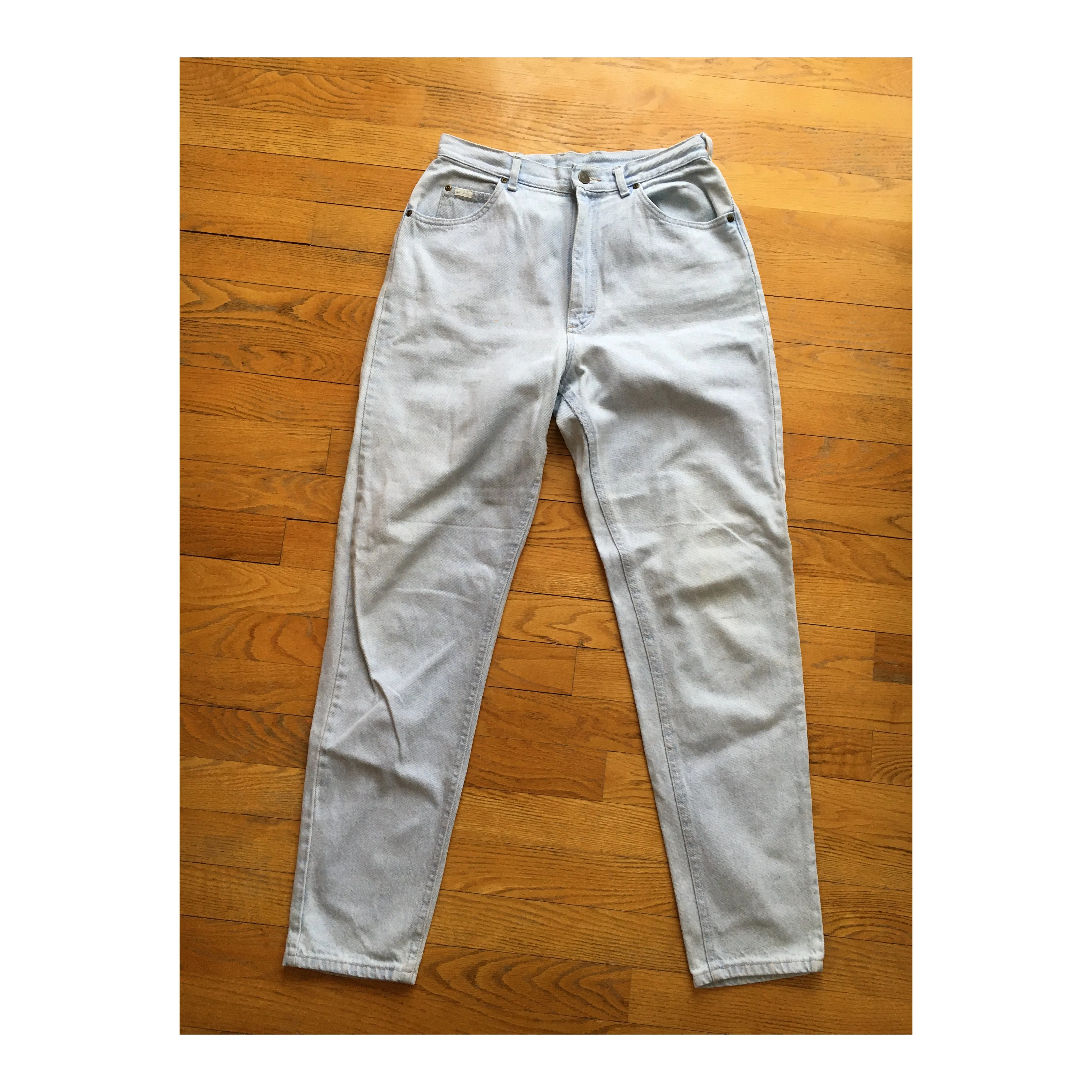 Lee Light Wash High Rise Tapered Jeans Size 12
