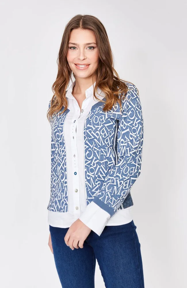 Letter Print Blouse