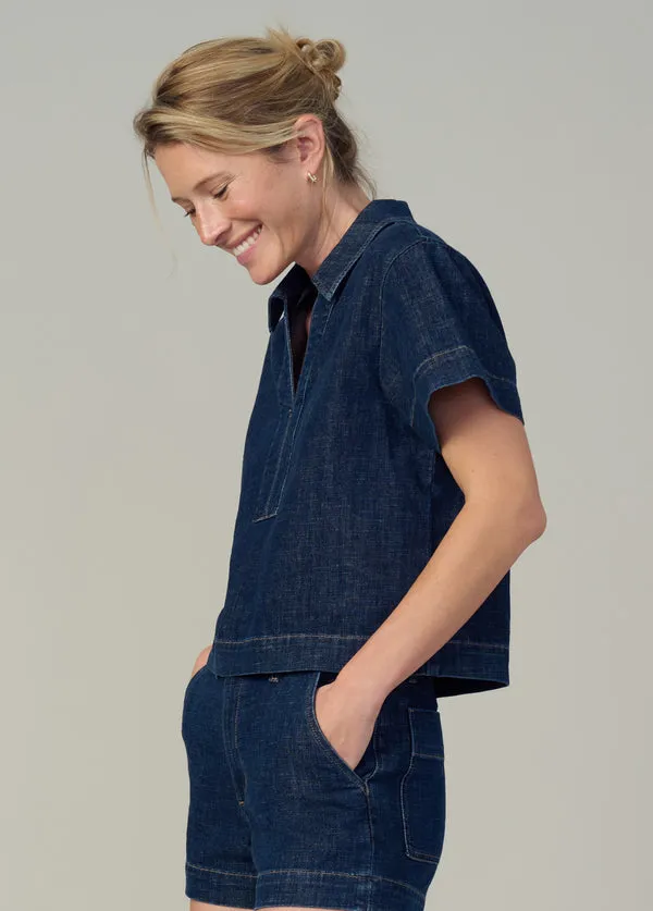 Lillian Denim Popover Shirt