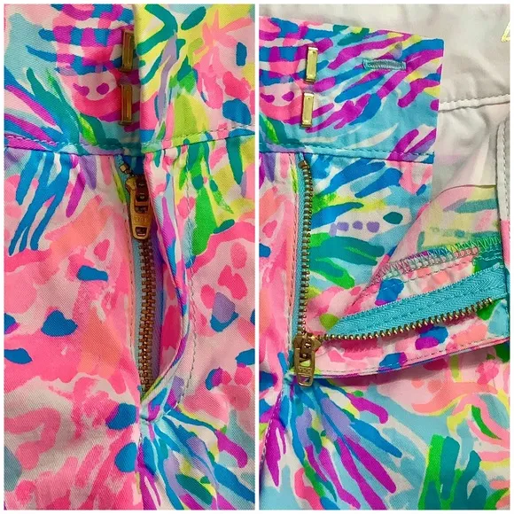Lilly Pulitzer Chipper Shorts Fan Sea Pants Size 4