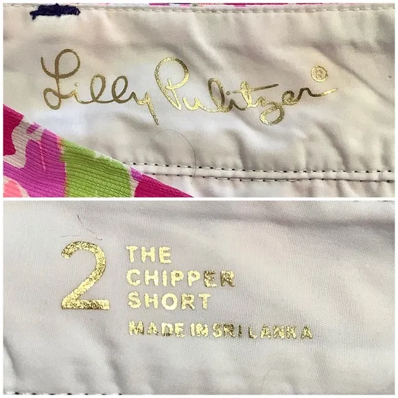 Lilly Pulitzer Chipper Shorts Fan Sea Pants Size 4