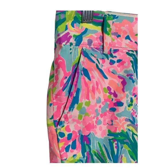Lilly Pulitzer Chipper Shorts Fan Sea Pants Size 4