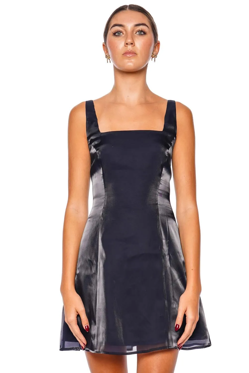 Livingston Midnight Overlay Mini Dress