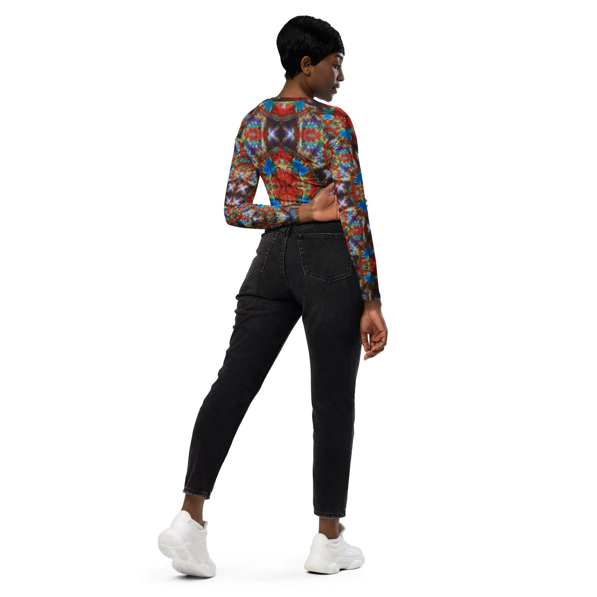 Long-Sleeve Crop Top