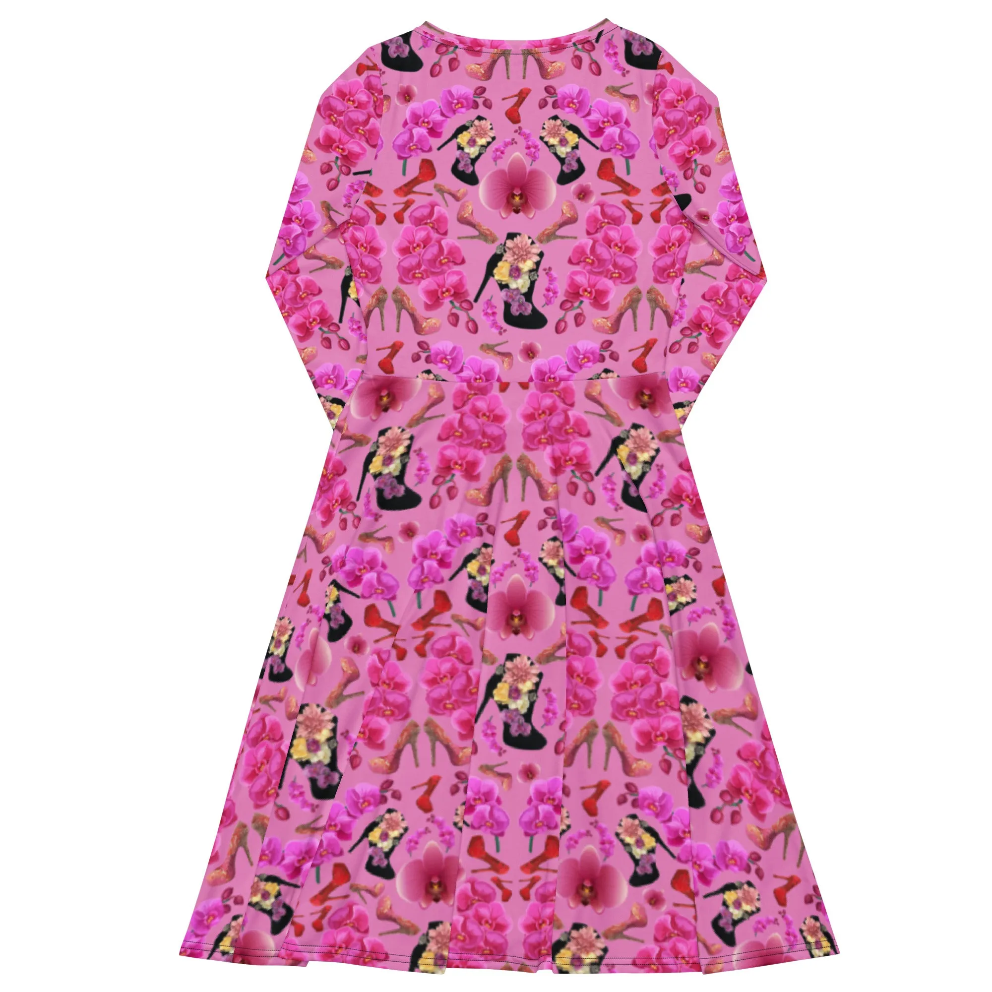 Long sleeve midi dress 'Orchidee'