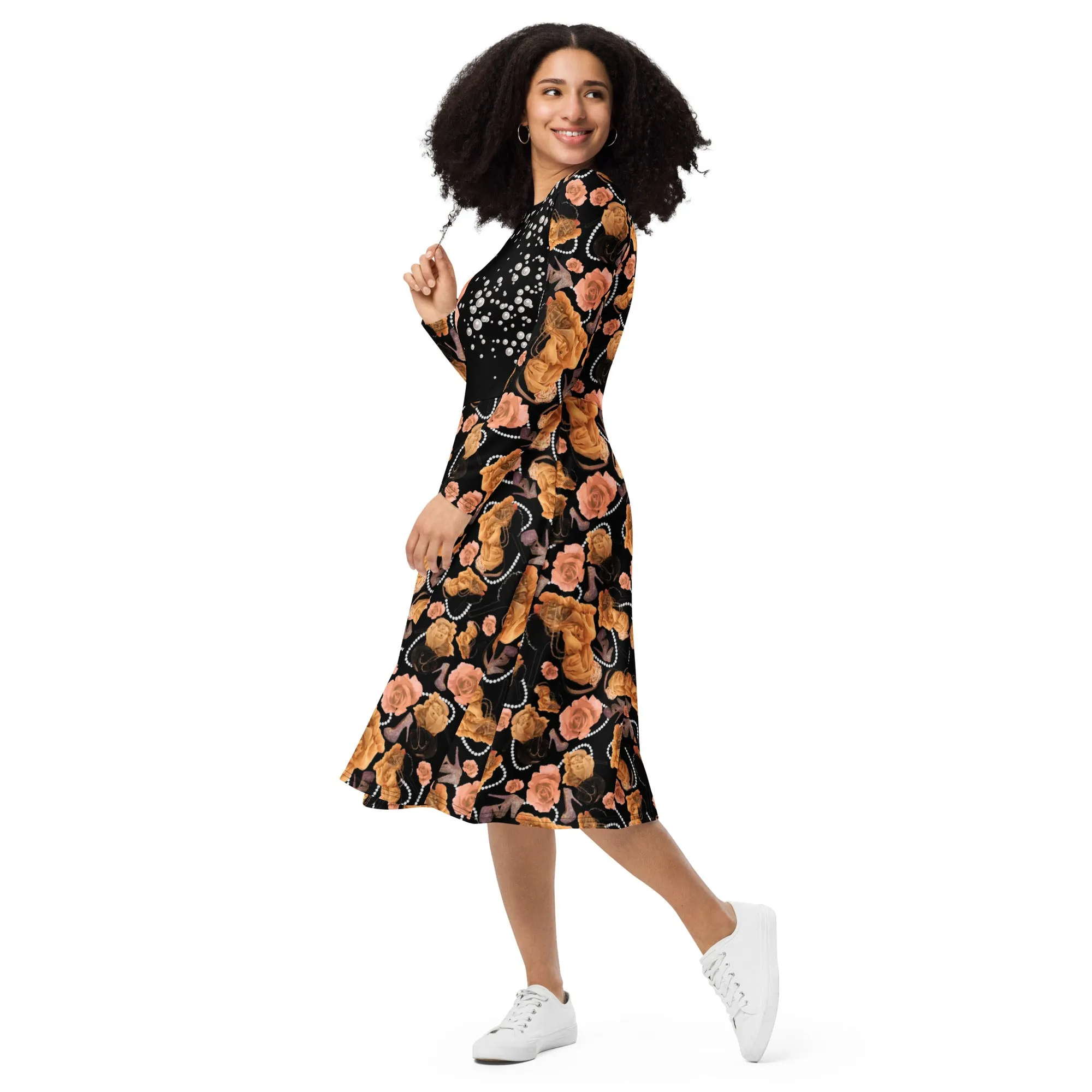 Long sleeve midi dress 'Roma Couture'