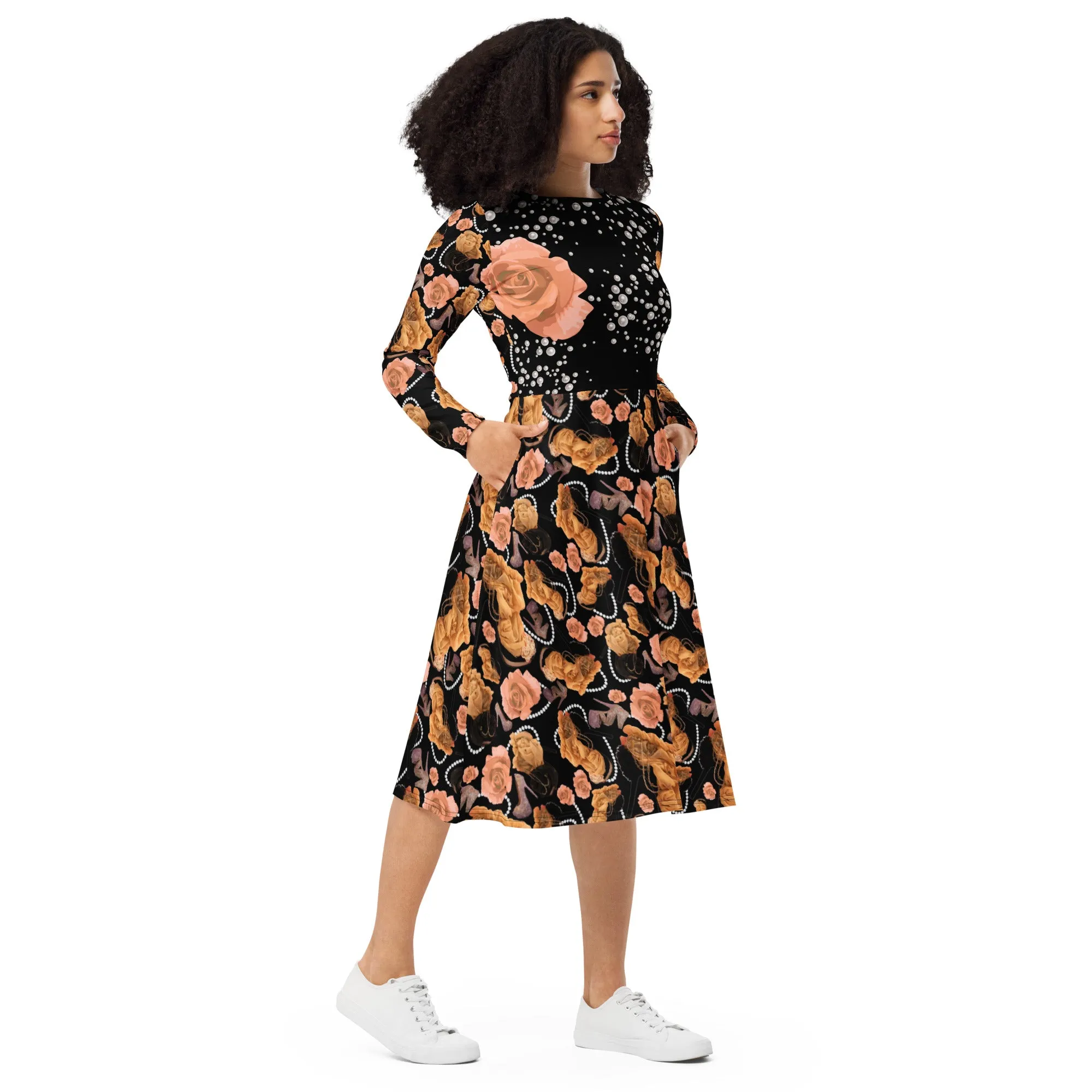 Long sleeve midi dress 'Roma Couture'