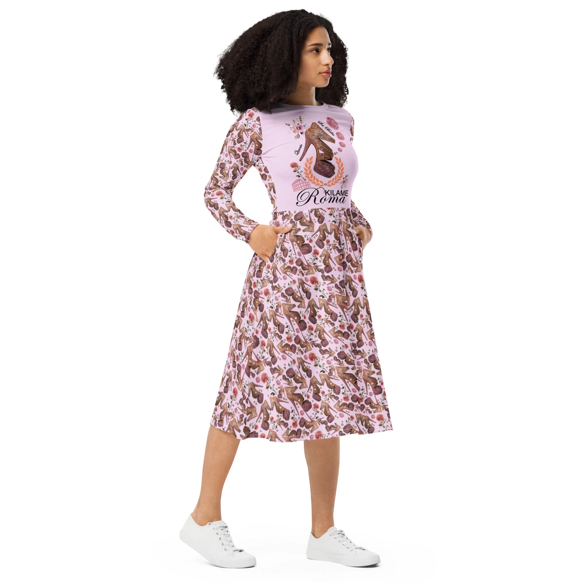 Long sleeve midi dress 'Roma'