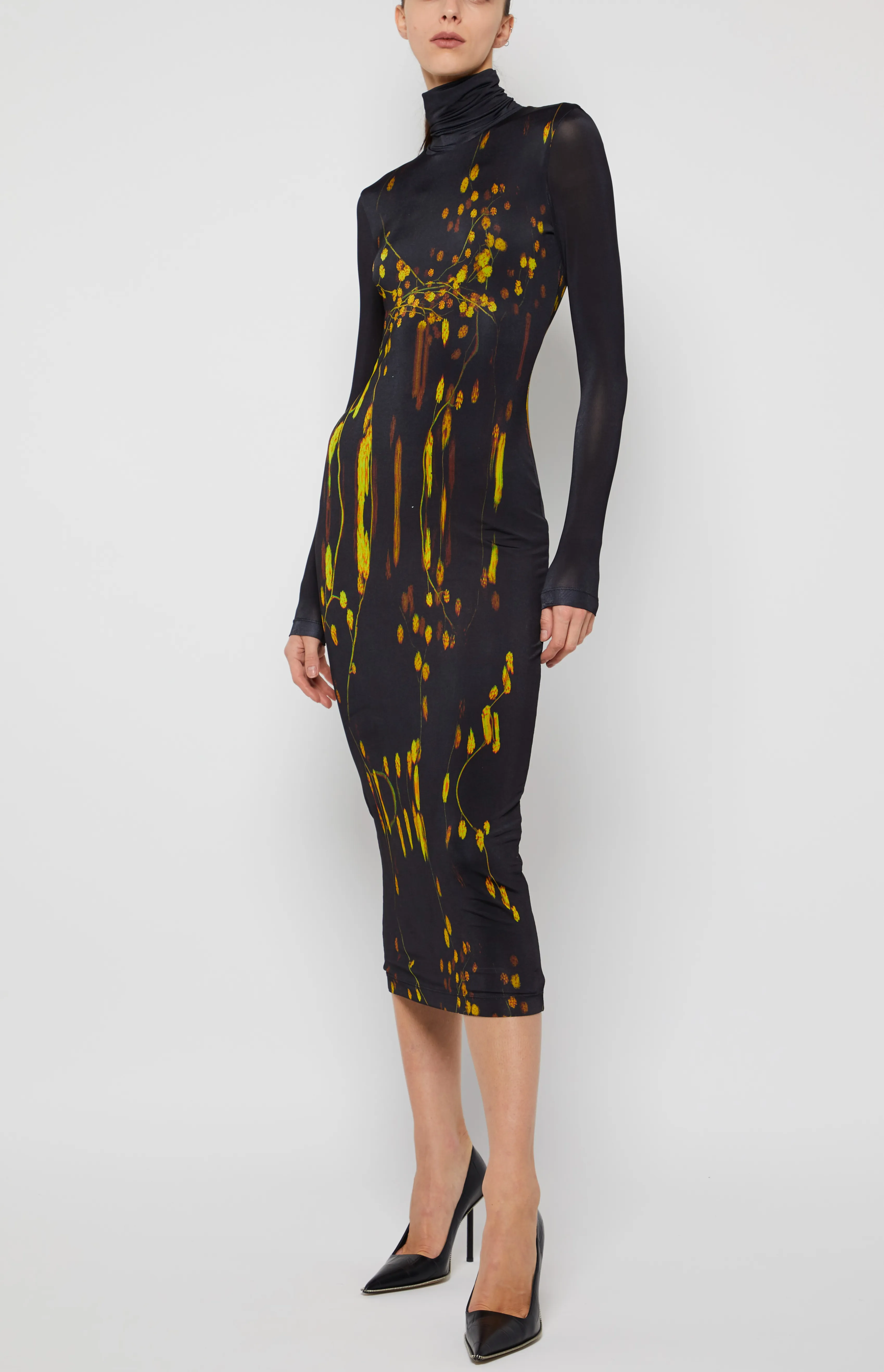 LONG SLEEVE TURTLENECK DRESS