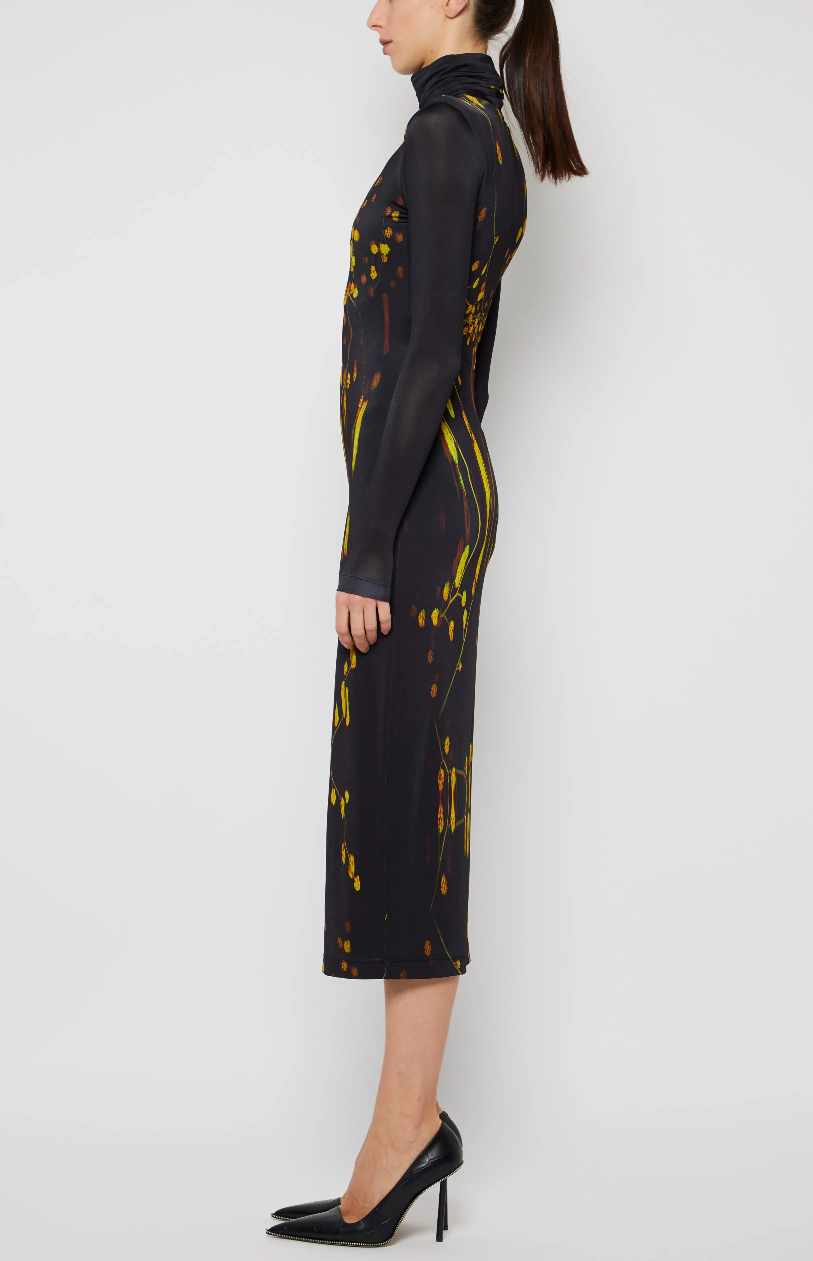 LONG SLEEVE TURTLENECK DRESS