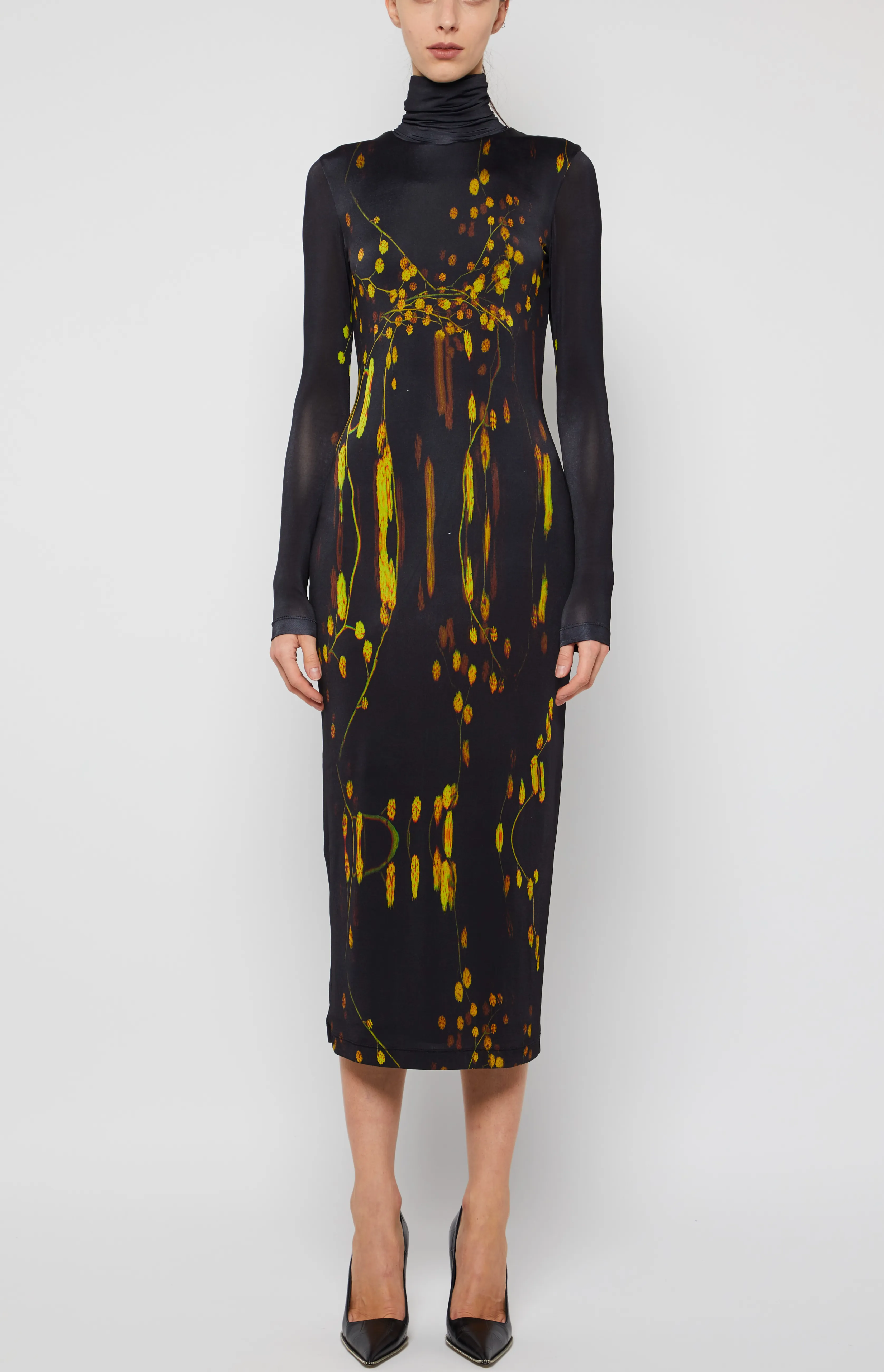 LONG SLEEVE TURTLENECK DRESS