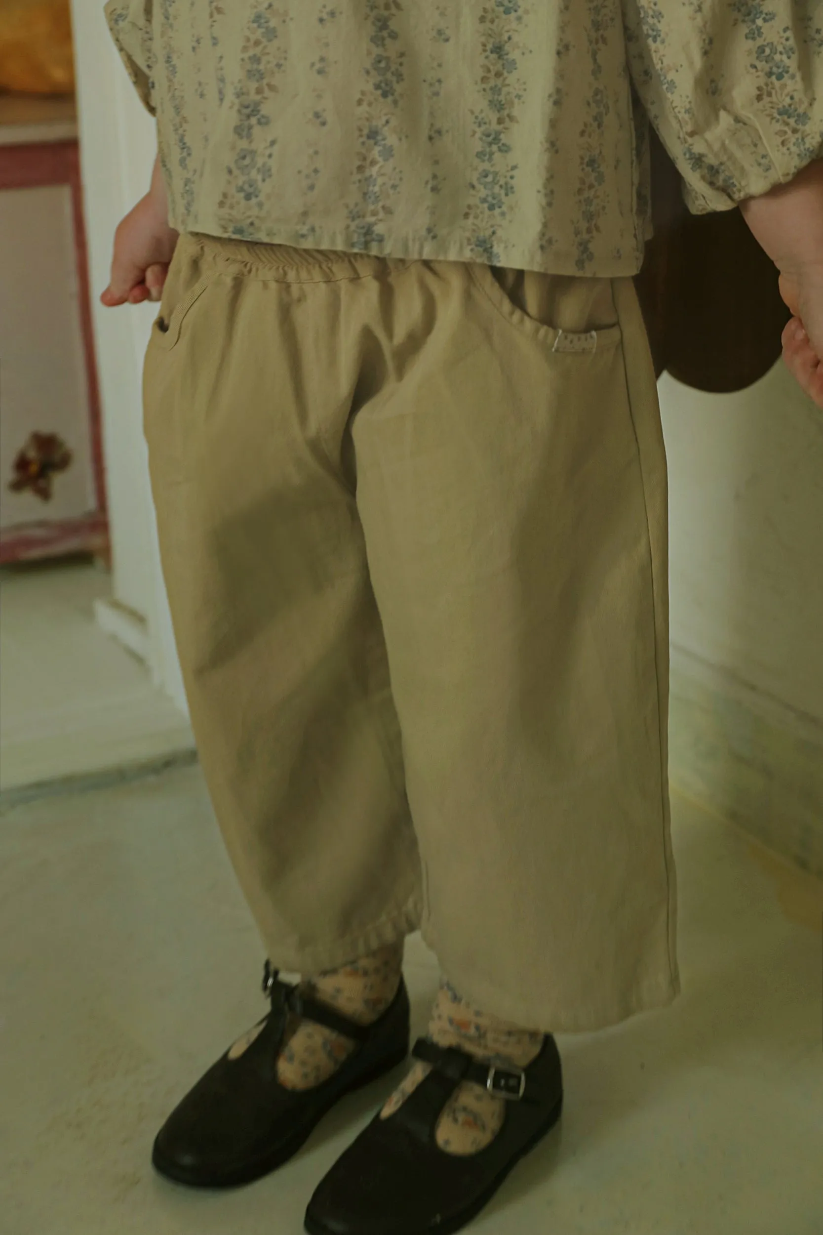 Louis Relaxed Pants, Beige