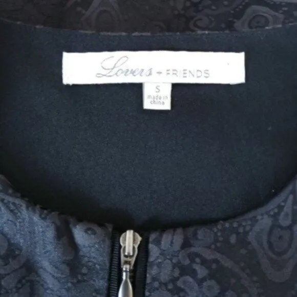 Lovers   Friends LBD Fit &amp; Flare Mini Dress Black Size Small