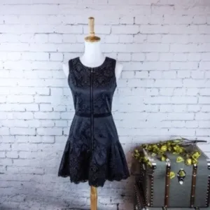 Lovers   Friends LBD Fit &amp; Flare Mini Dress Black Size Small
