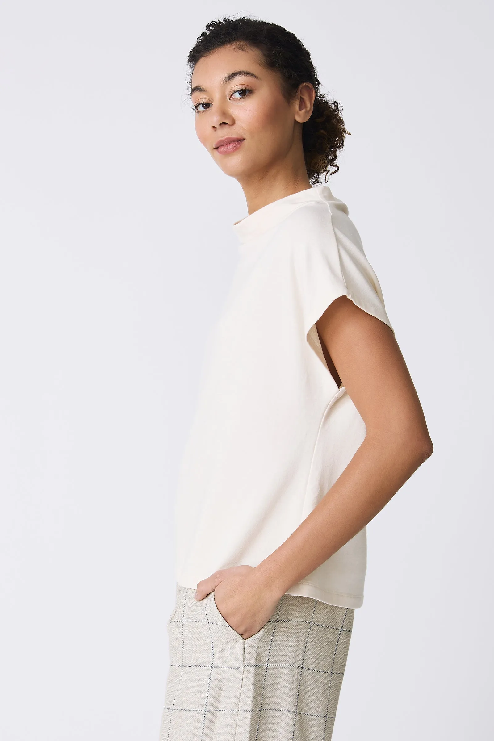 Luca Cowl Top - Ivory
