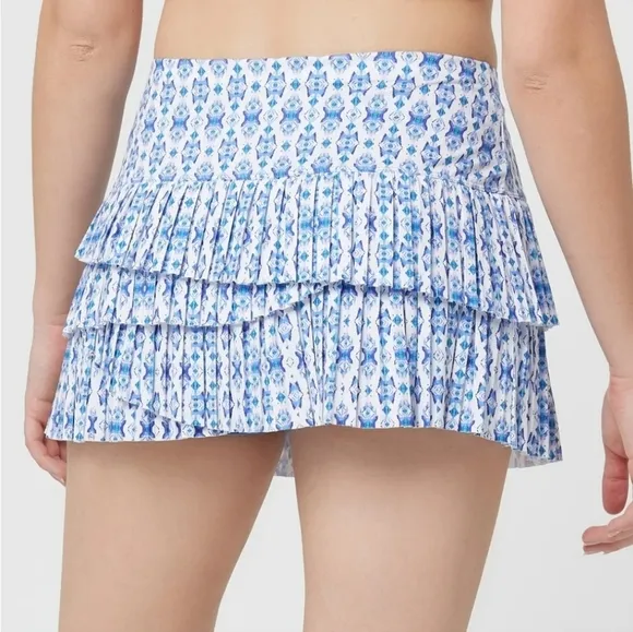 LUCKY IN LOVE Aruba Pleated Tennis Skirt Skort M