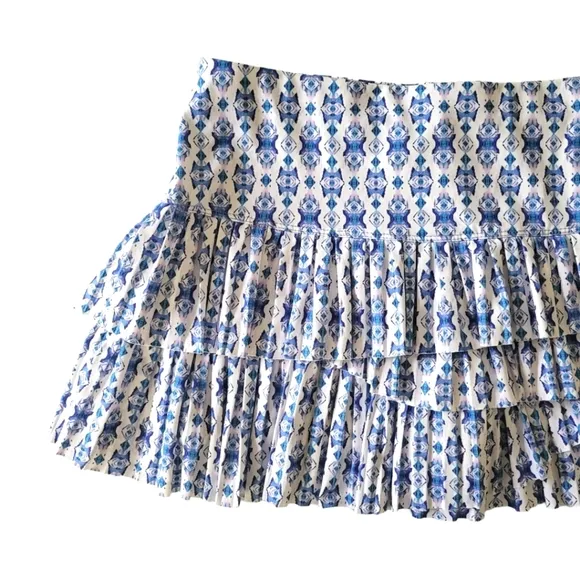 LUCKY IN LOVE Aruba Pleated Tennis Skirt Skort M