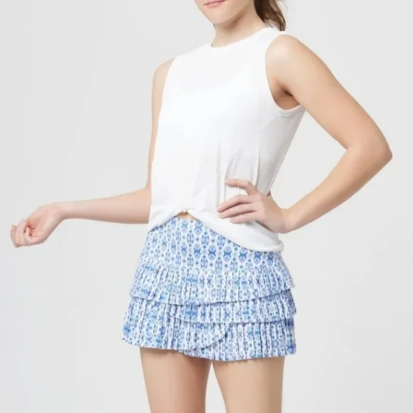 LUCKY IN LOVE Aruba Pleated Tennis Skirt Skort M