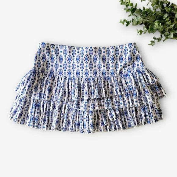 LUCKY IN LOVE Aruba Pleated Tennis Skirt Skort M