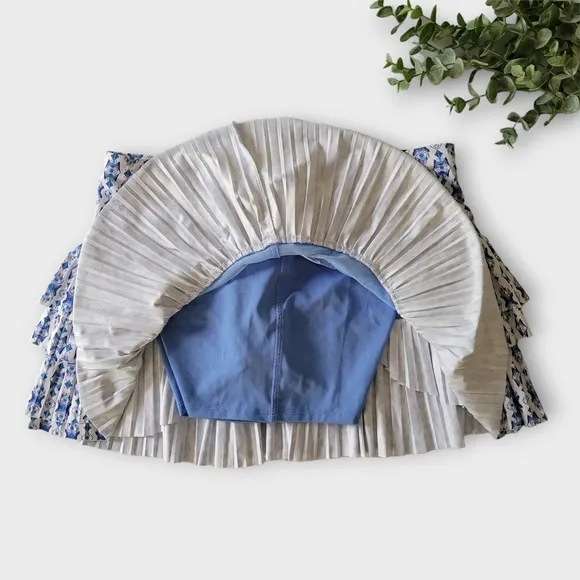 LUCKY IN LOVE Aruba Pleated Tennis Skirt Skort M