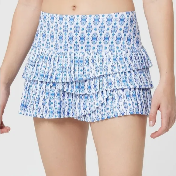 LUCKY IN LOVE Aruba Pleated Tennis Skirt Skort M