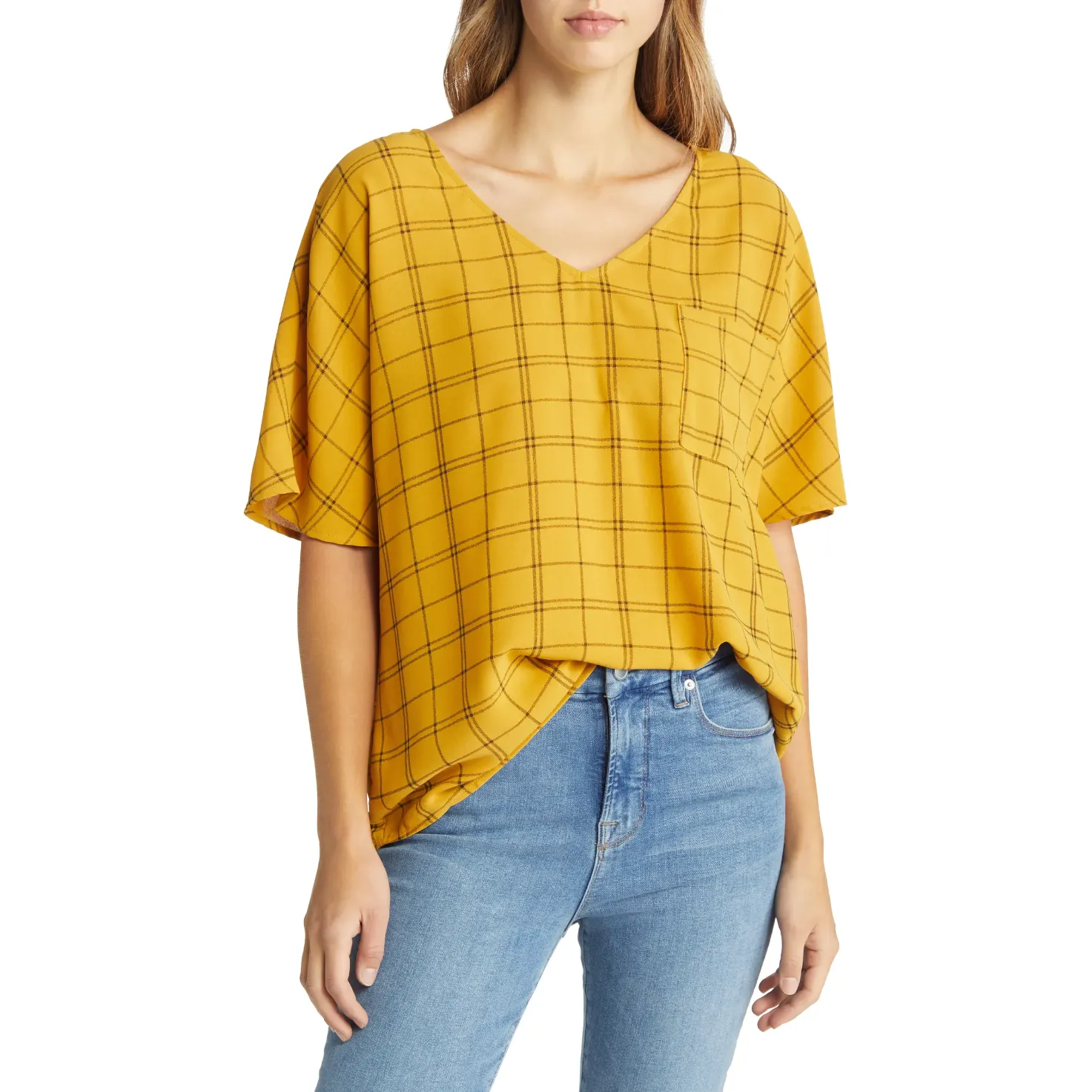 Maddie Plaid Top