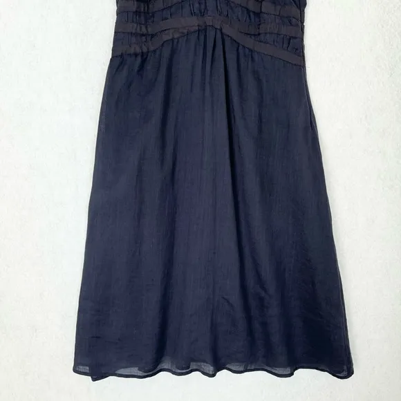 Maeve Anthropologie Dress Women 6 Blue Purple Resort Nautical Sundress Knee READ