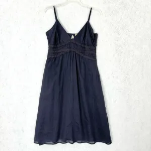 Maeve Anthropologie Dress Women 6 Blue Purple Resort Nautical Sundress Knee READ