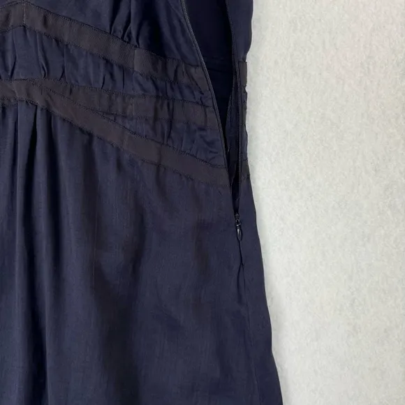Maeve Anthropologie Dress Women 6 Blue Purple Resort Nautical Sundress Knee READ