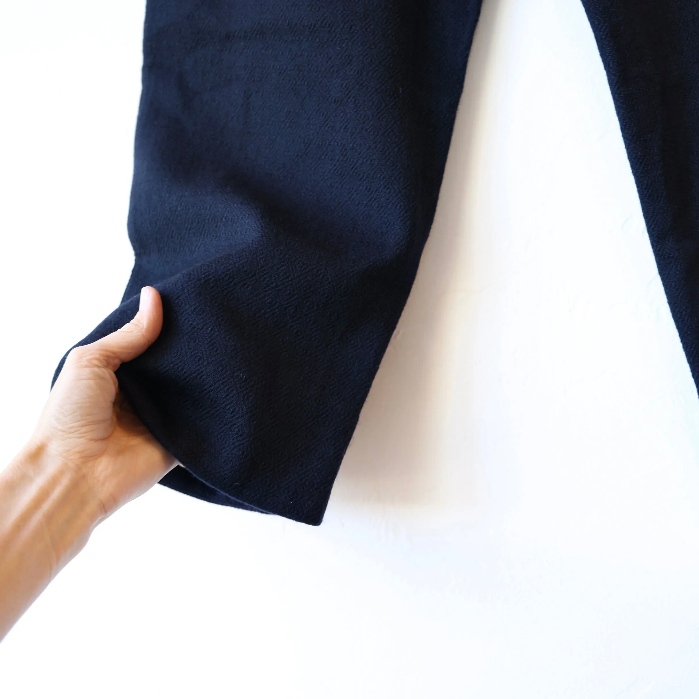 Maku Handwoven Wool Pants - Deep Indigo
