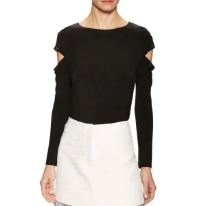 Malak Gold Snap Long Sleeve Top - Meteorite