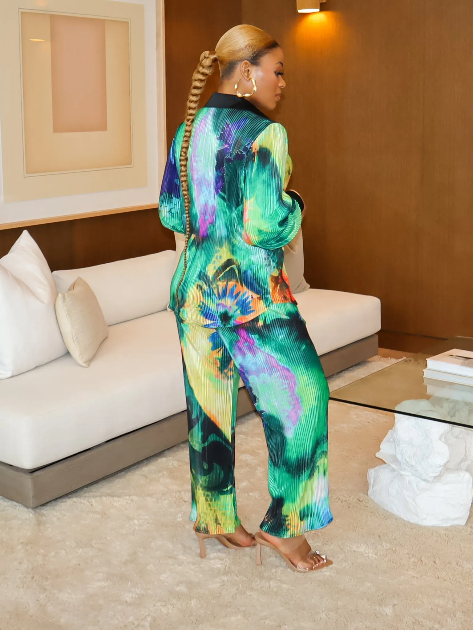 Malika Pant Set (Green)