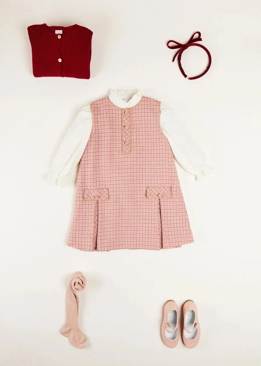 Mao Collar Romantic Blouse in White (12mths-10yrs)