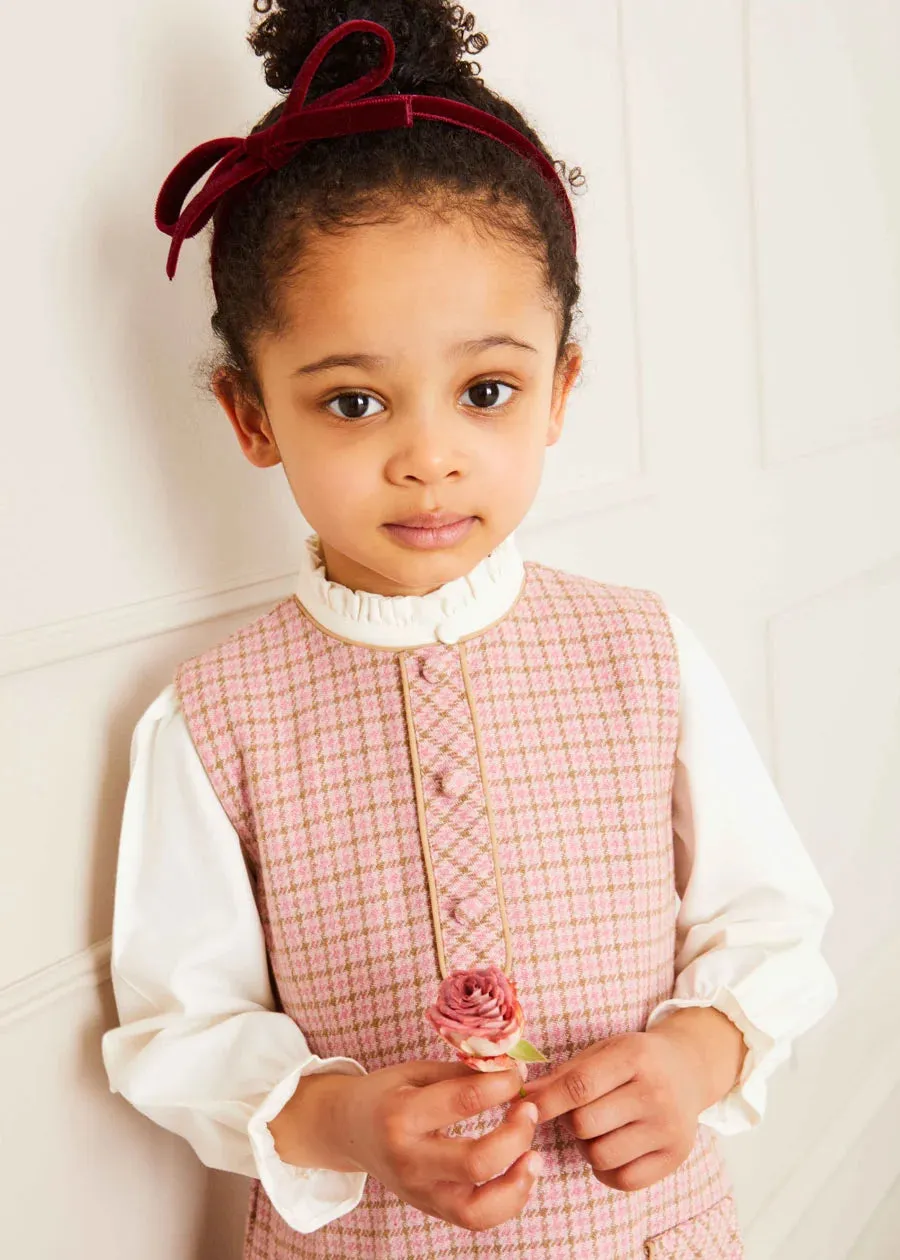 Mao Collar Romantic Blouse in White (12mths-10yrs)