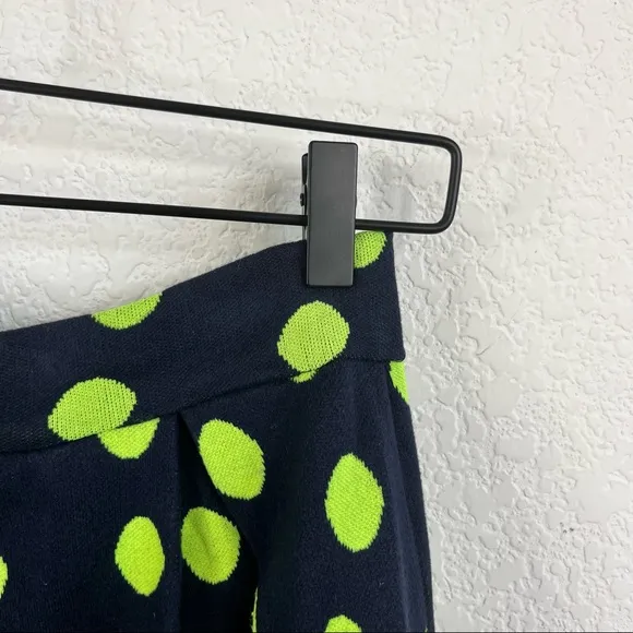 Marc by Marc Jacobs Knit Pleated A Line Polka Dot Neon Skirt
