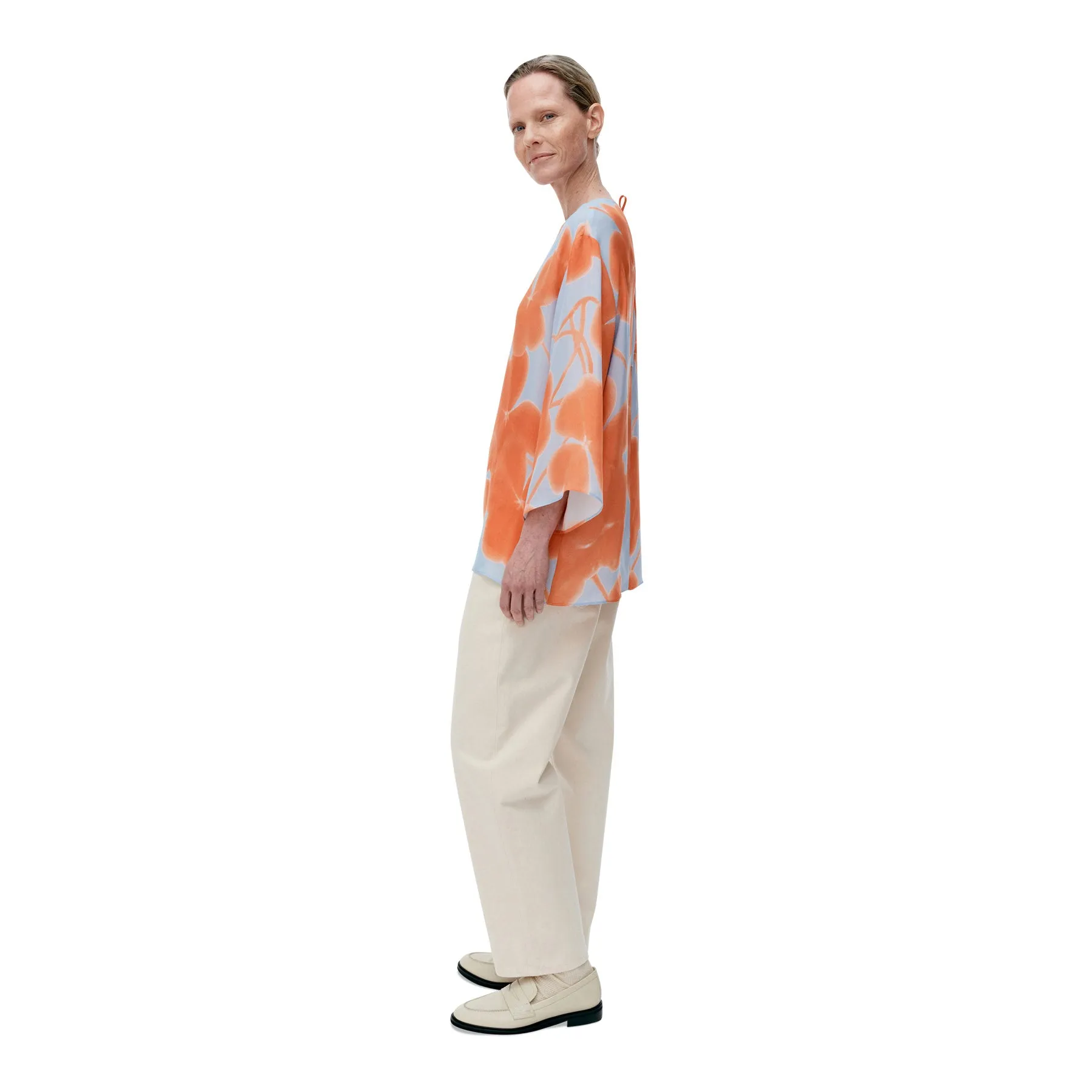 Marimekko Oaja Ketunleipä Shirt Blue, Orange & Pink