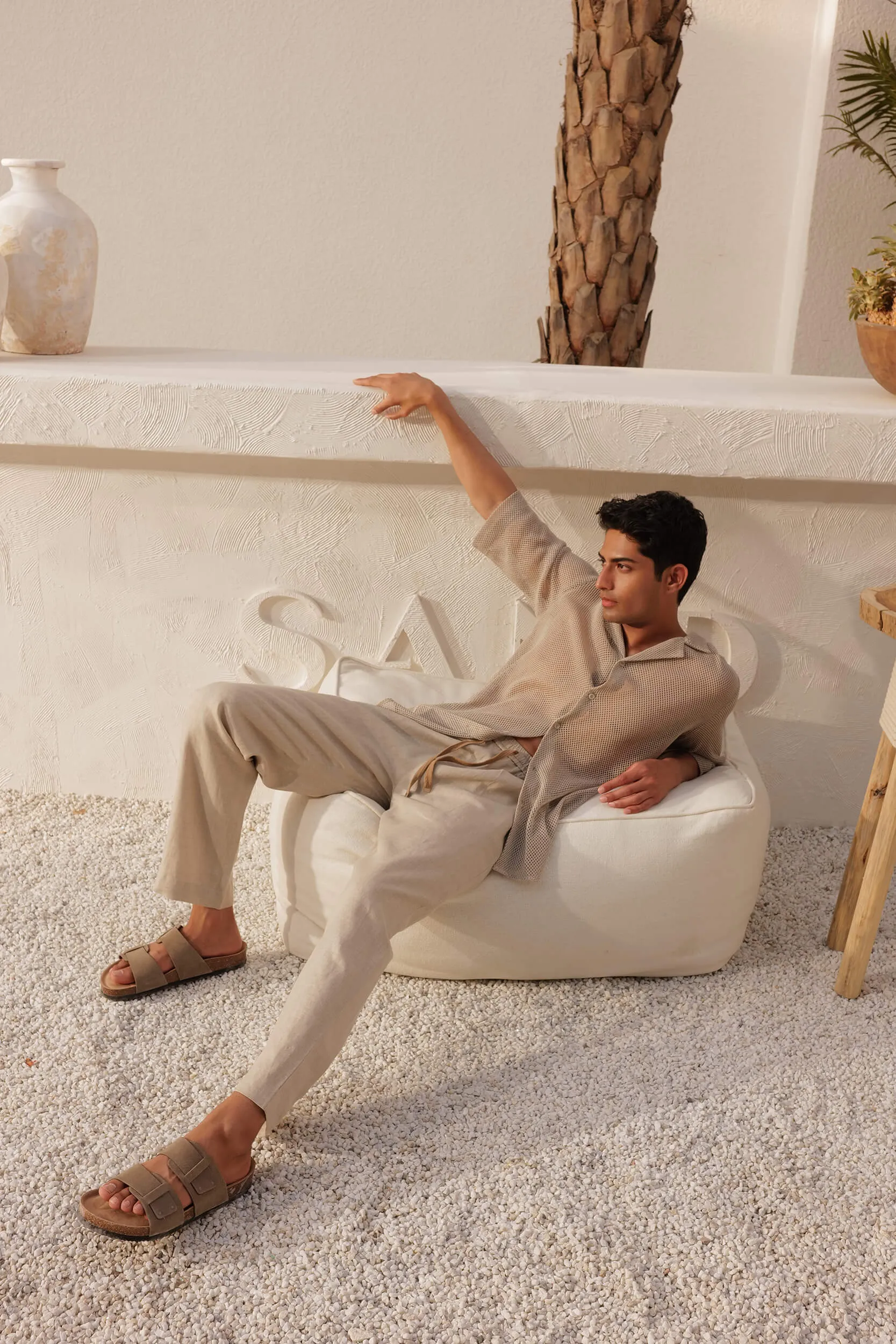 Maui Shirt - Man & Tuscany Pants - Man (Natural)