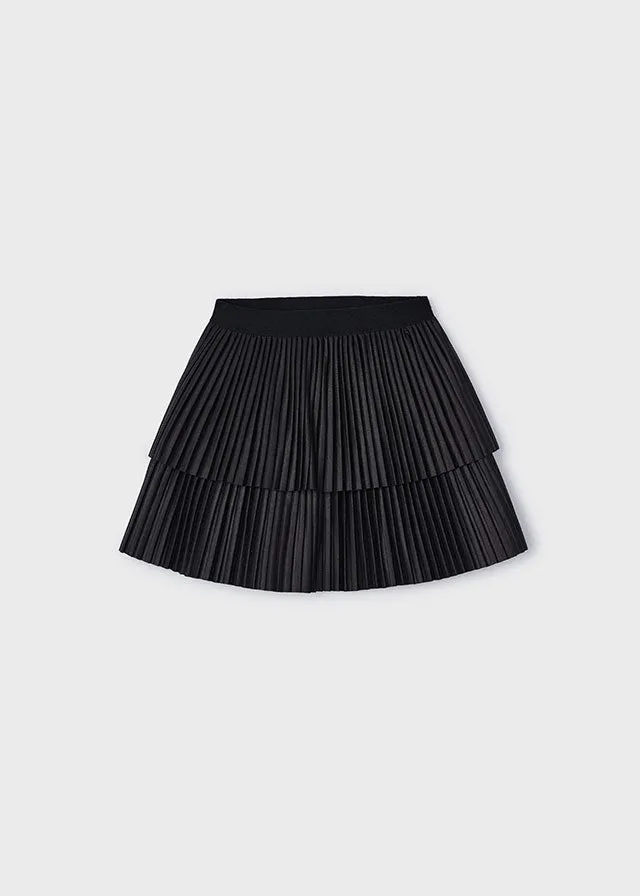 Mayoral 4067 Tee-Shirt and 4904 Black Pleated Skirt In Stock Now