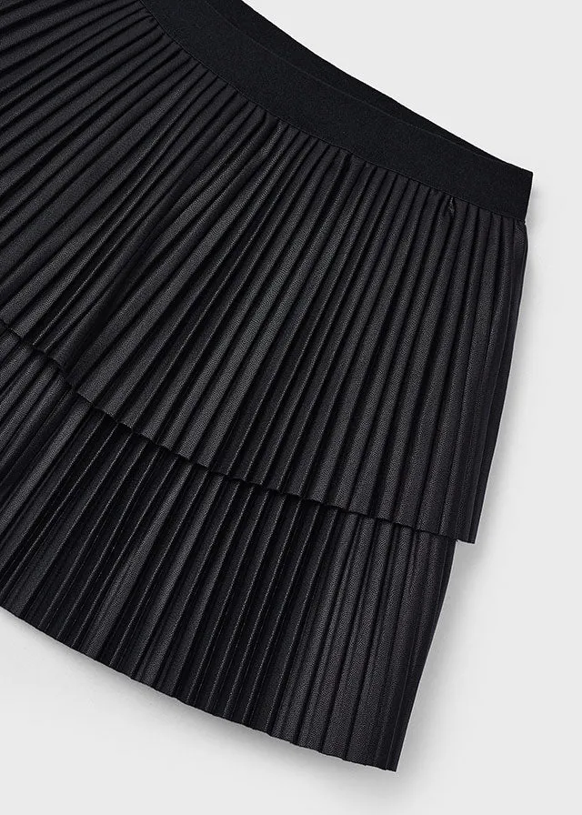 Mayoral 4067 Tee-Shirt and 4904 Black Pleated Skirt In Stock Now