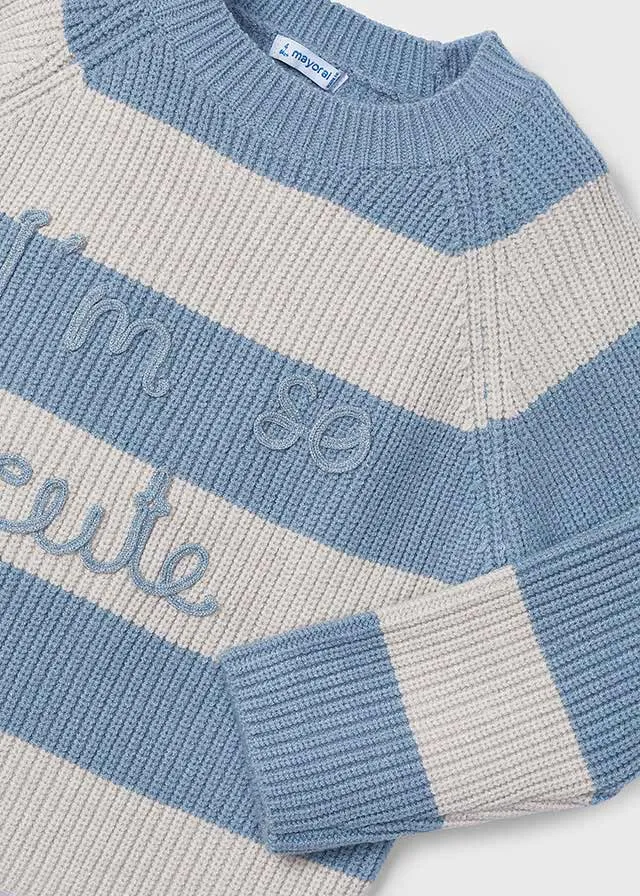 Mayoral 4357 I'm So Cute Jumper and 4903 Sky Blue Pleated Skirt In Stock Now