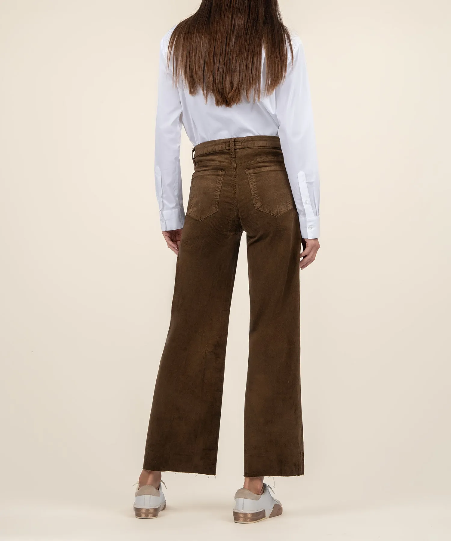 Meg Velvet High Rise Wide Leg, Long - FINAL SALE