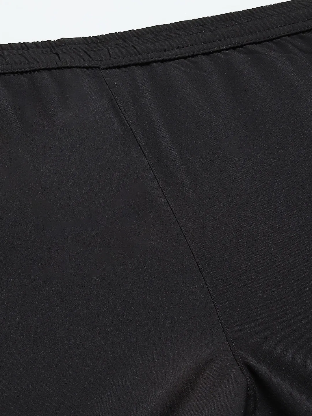 Men Black Solid Relaxed Fit Gym Track Pants