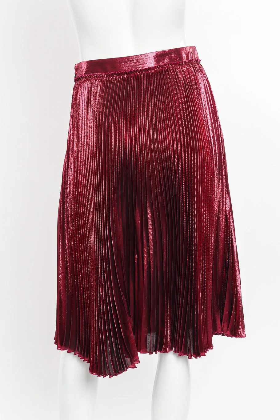 Metallic Accordion Pleat Skirt