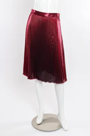 Metallic Accordion Pleat Skirt