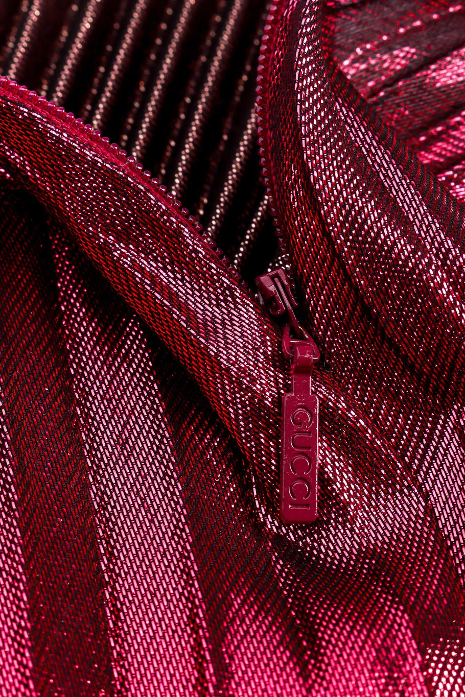 Metallic Accordion Pleat Skirt