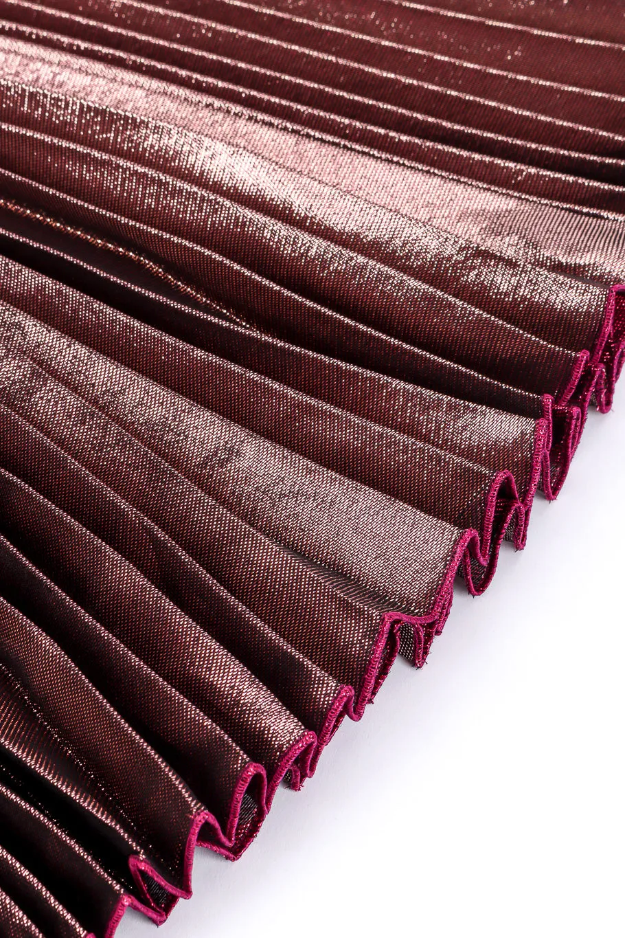 Metallic Accordion Pleat Skirt